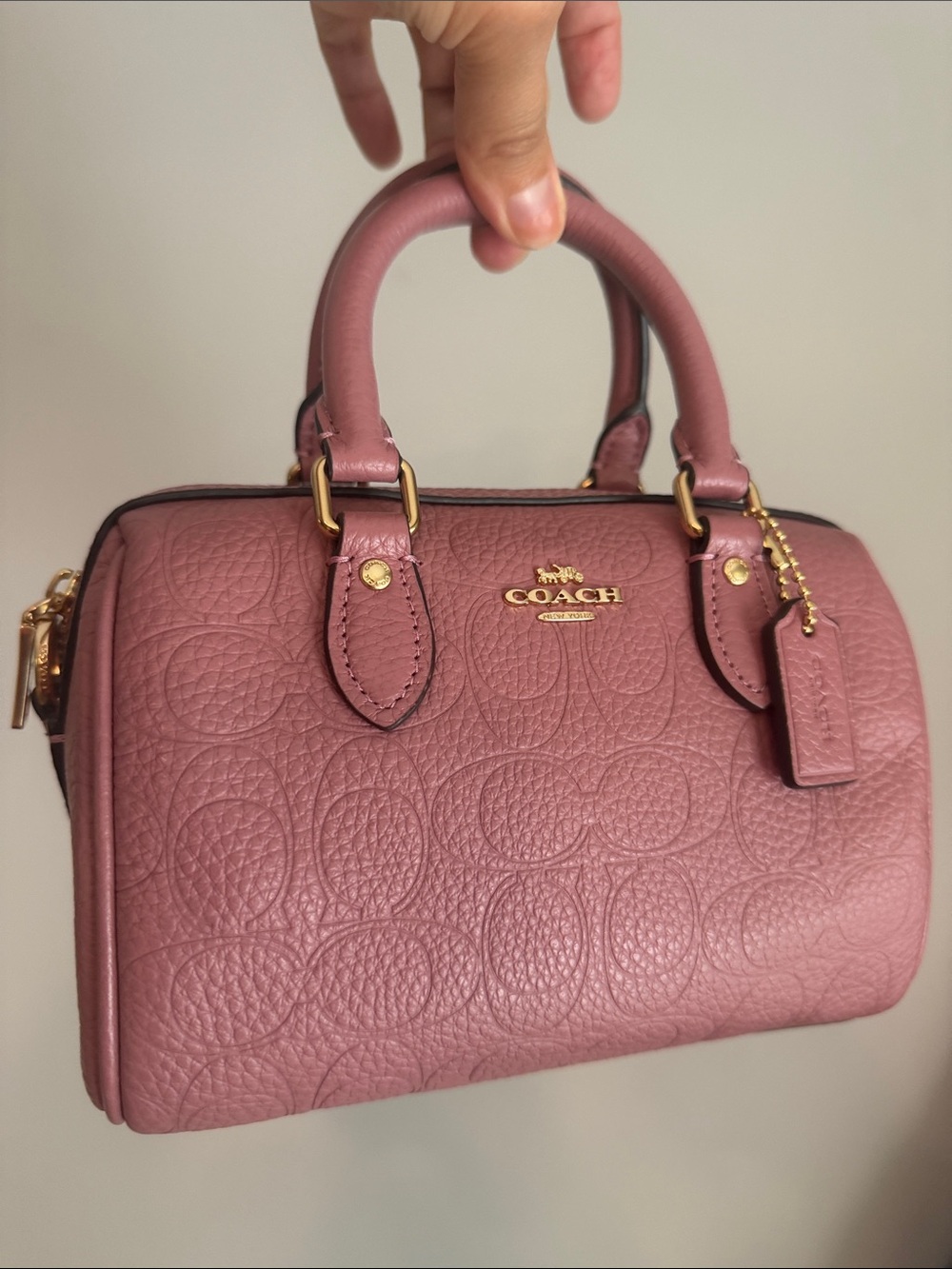 NWOT Coach Mini Rowan Peony